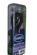 کابل شارژر و دیتا آیفون ۱متری فست برزنتی Kaiser KA-L100 ا Kaiser KA-L100