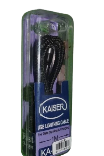 کابل شارژر و دیتا آیفون ۱متری فست برزنتی Kaiser KA-L100 ا Kaiser KA-L100