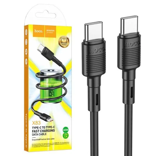 کابل شارژر هوکو x83 دوسر type c