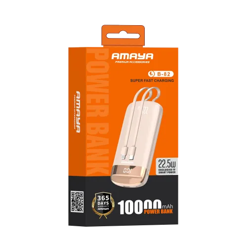 پاوربانک 10000 میلی آمپر ساعتی آمایا (Amaya) مدل B82