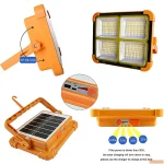 چراغ روشنایی مدل شارژی و خورشیدی bm3 solar light - تصویر 6
