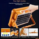 چراغ روشنایی مدل شارژی و خورشیدی bm3 solar light - تصویر 4