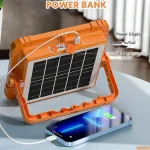 چراغ روشنایی مدل شارژی و خورشیدی bm3 solar light - تصویر 5