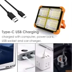چراغ روشنایی مدل شارژی و خورشیدی bm3 solar light - تصویر 8